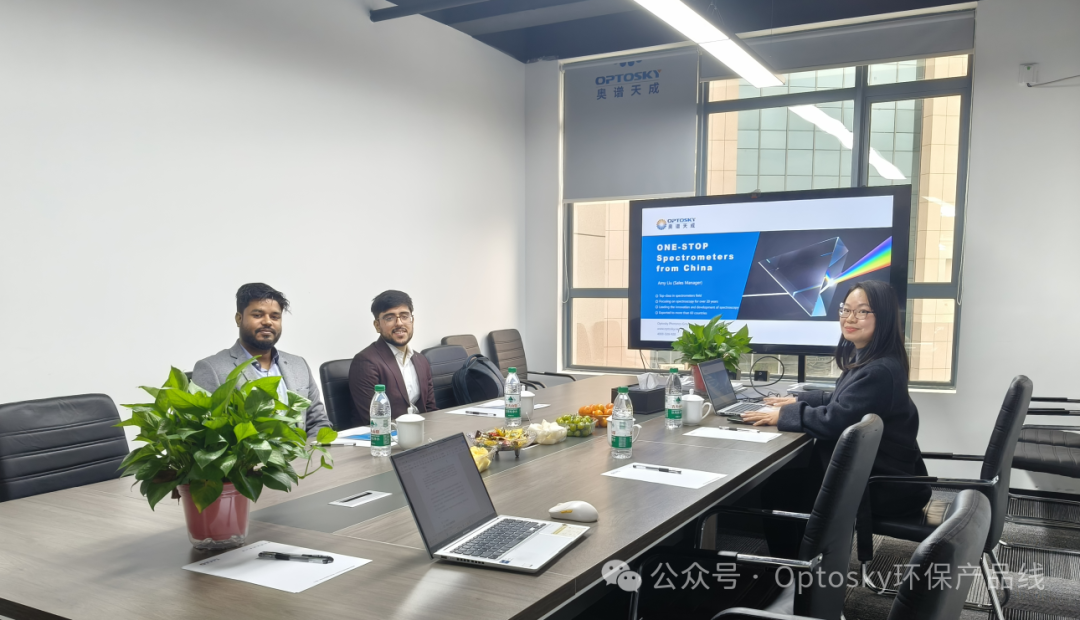 国际交流|印度客户来访奥谱天成长沙公司,聚焦光谱技术落地